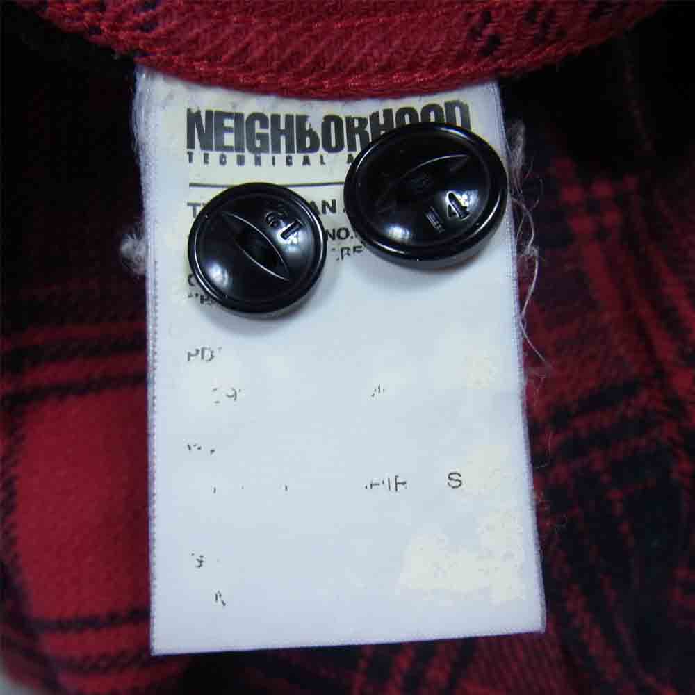 NEIGHBORHOOD ネイバーフッド チェック シャツ 長袖 ロングスリーブ レッド系 M【中古】