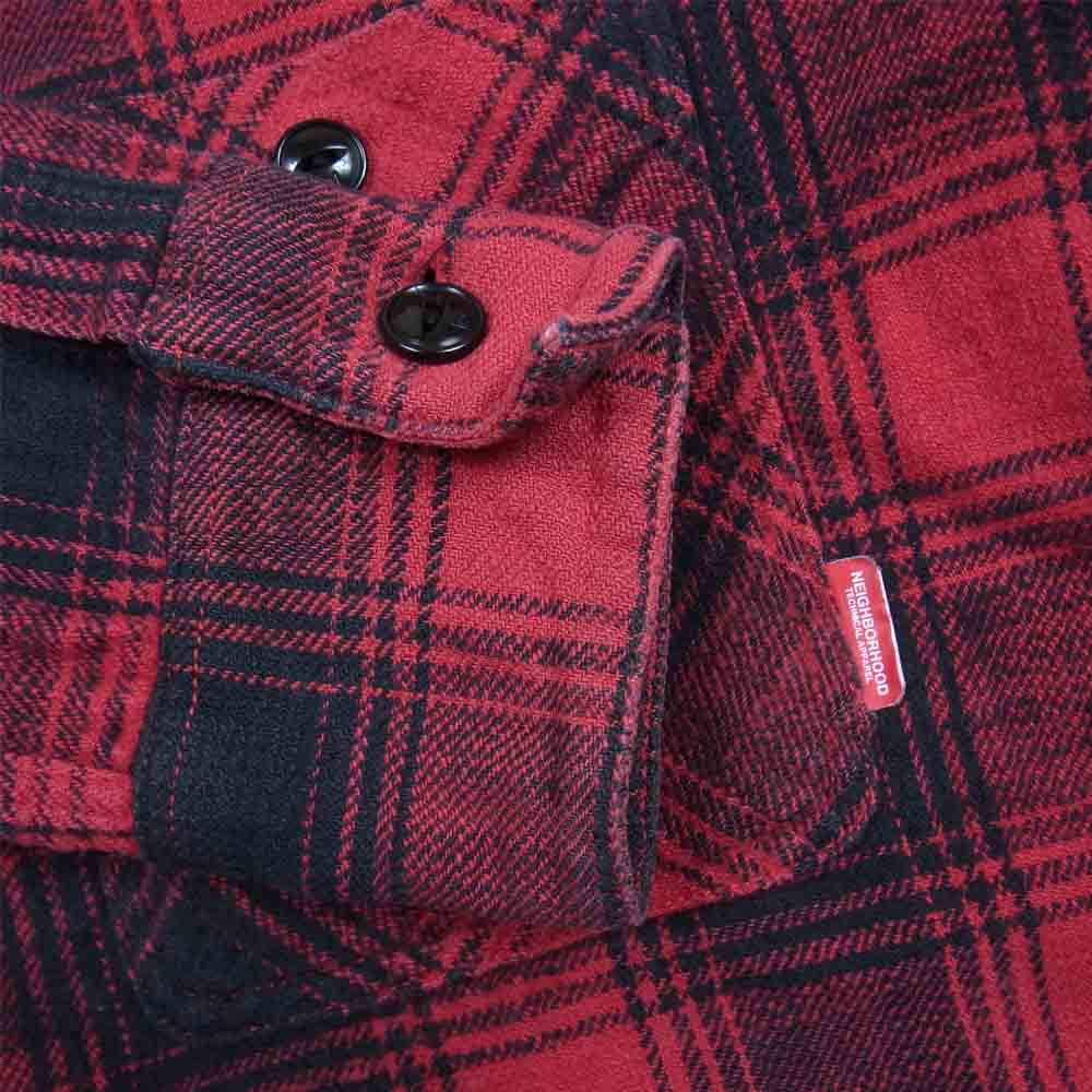 NEIGHBORHOOD ネイバーフッド チェック シャツ 長袖 ロングスリーブ レッド系 M【中古】