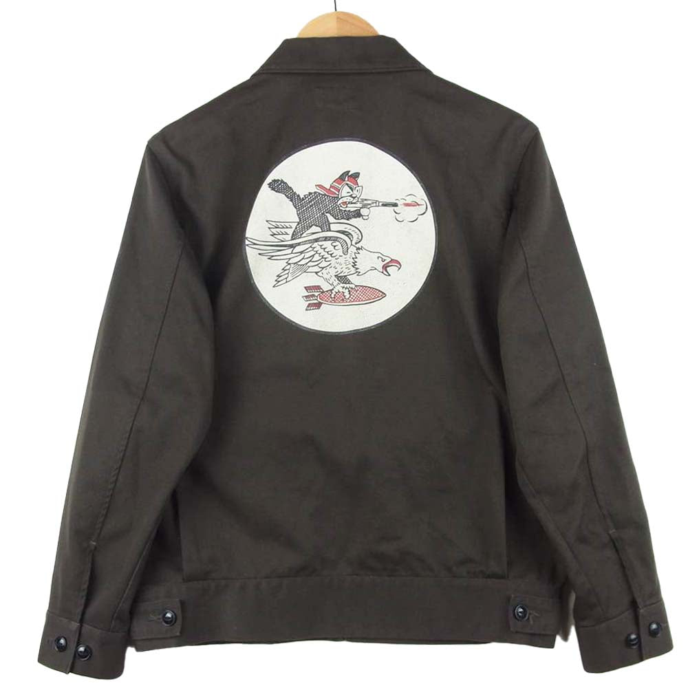 NEIGHBORHOOD ネイバーフッド 131SPNH-JKM01 ワッペン ミリタリー シャツ ジャケット 日本製 ブラウン系 M【中古】