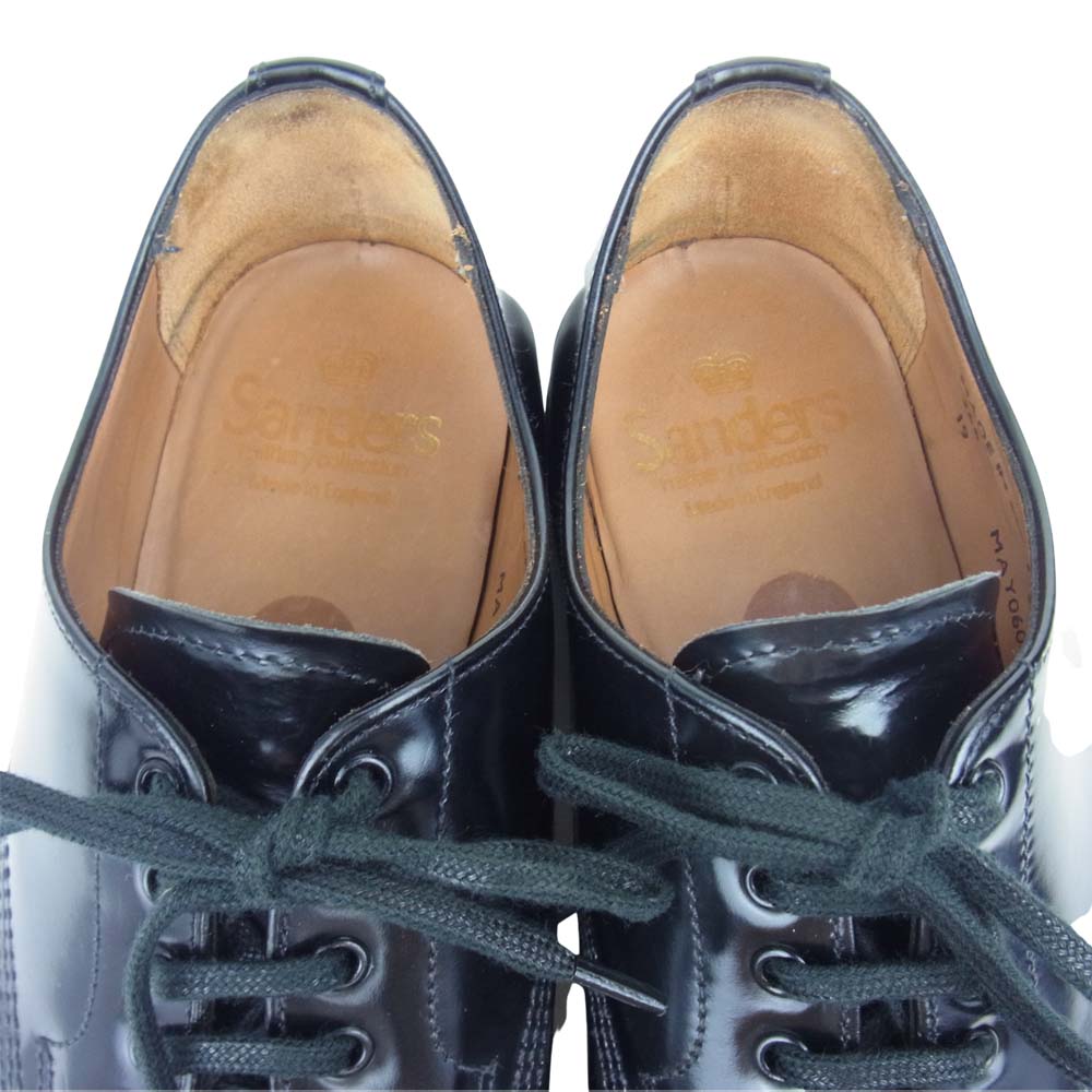 SANDERS サンダース Military Derby Shoe ミリタリー ダービー シューズ ブラック系 5【中古】