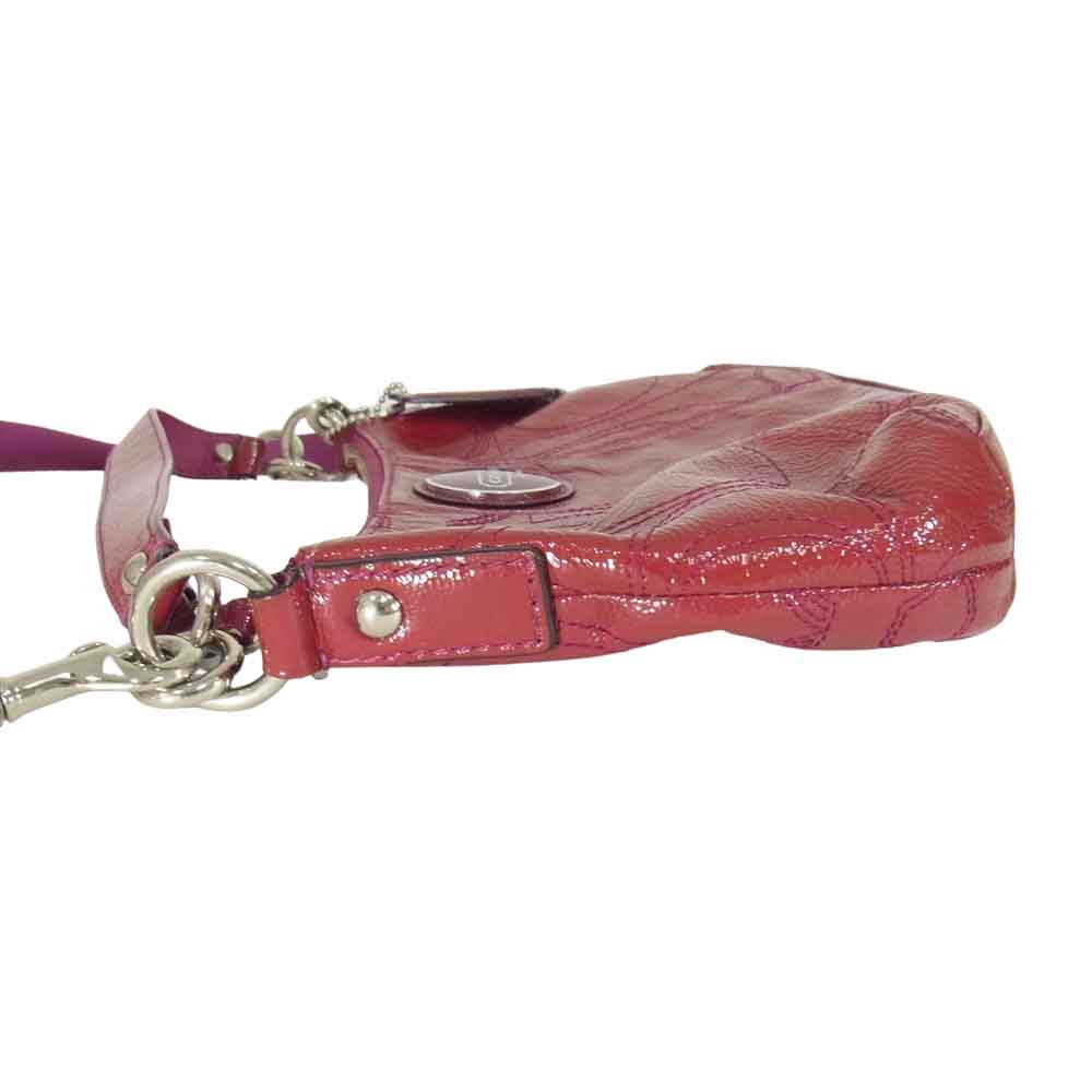 COACH コーチ F15141 シグネチャー レッド系【中古】