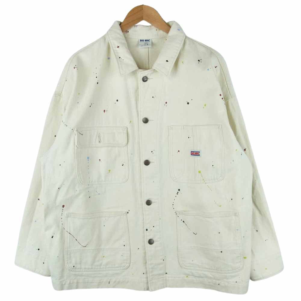 BIG MAC ビッグマック × FREAK's STORE フリークスストア ペンキ加工 ホワイト系 L【中古】