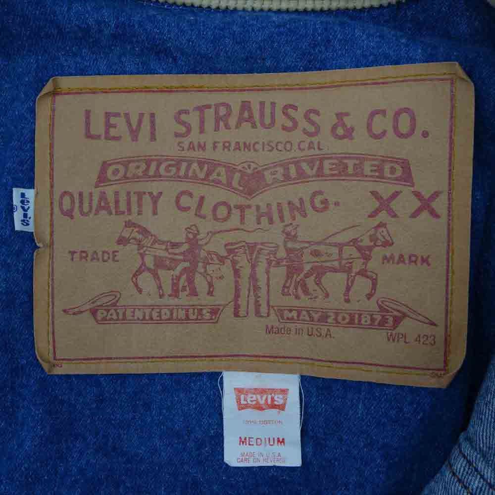 Levi's リーバイス 90s デニム コート 襟 コーデュロイ【中古】