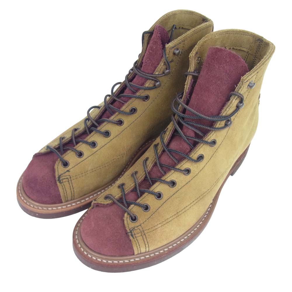 RED WING レッドウィング 2997 ラインマン ブーツ スウェード ライトブラウン系 US7 UK6 EU39 CM25【極上美品】【中古】