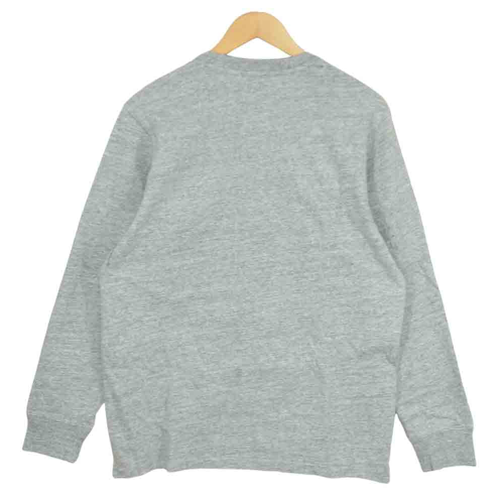 Supreme シュプリーム 17AW REFLECTIVE リフレクター ロゴ スウェット 長袖 Tシャツ グレー系 M【中古】