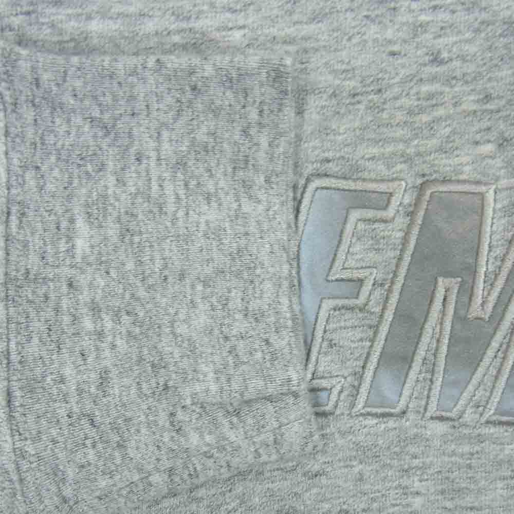Supreme シュプリーム 17AW REFLECTIVE リフレクター ロゴ スウェット 長袖 Tシャツ グレー系 M【中古】