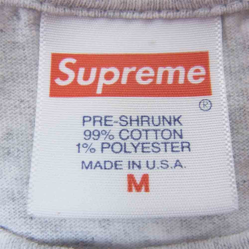 Supreme シュプリーム 18SS Rocks Tee ロックス ジュエリー 宝石 ロゴ  Tシャツ グレー系 M【中古】