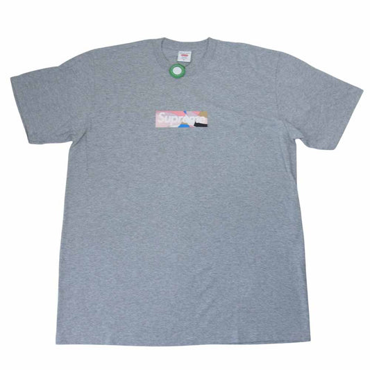 Supreme シュプリーム 21SS ×Emilio Pucci Box Logo Tee エミリオプッチ ボックスロゴ 半袖 Tシャツ グレー グレー系 M【新古品】【未使用】【中古】