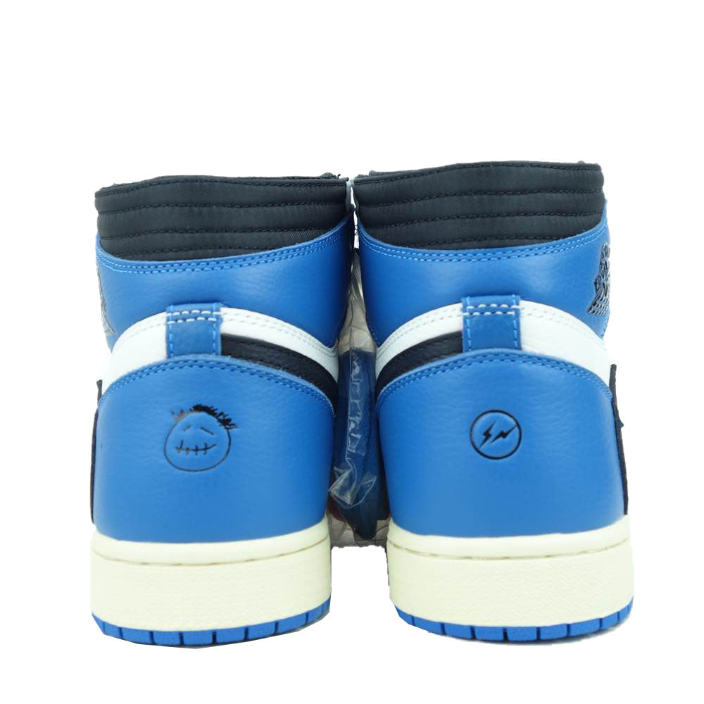 NIKE ナイキ DH3227-105 TRAVIS SCOTT FRAGMENT AIR JORDAN 1 RETRO HIGH OG SP トラヴィススコット フラグメント スニーカー ホワイト系 ブルー系 US9.5 EU43 UK8.5 CM27.5【新古品】【未使用】【中古】