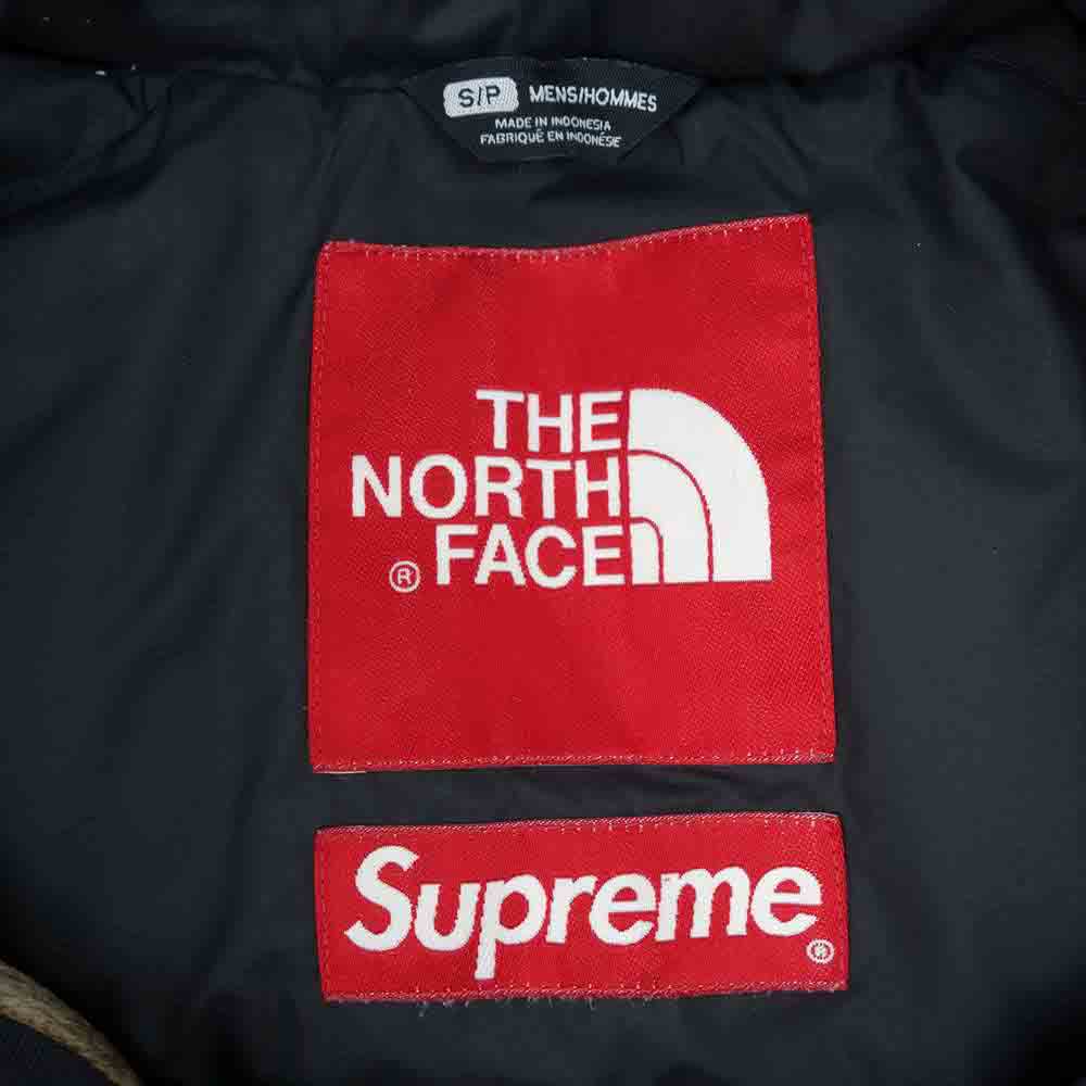 Supreme シュプリーム 13AW ×THE NORTH FACE ノースフェイス Fur Print Nuptse Vest ファープリント ヌプシ ベスト ブラウン系 ブラック系 S【中古】