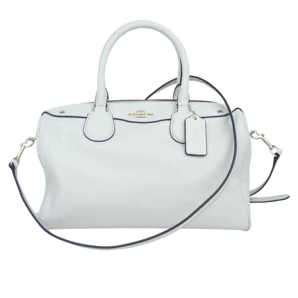 COACH コーチ 2WAY ショルダー ハンド バッグ ホワイト系【中古】