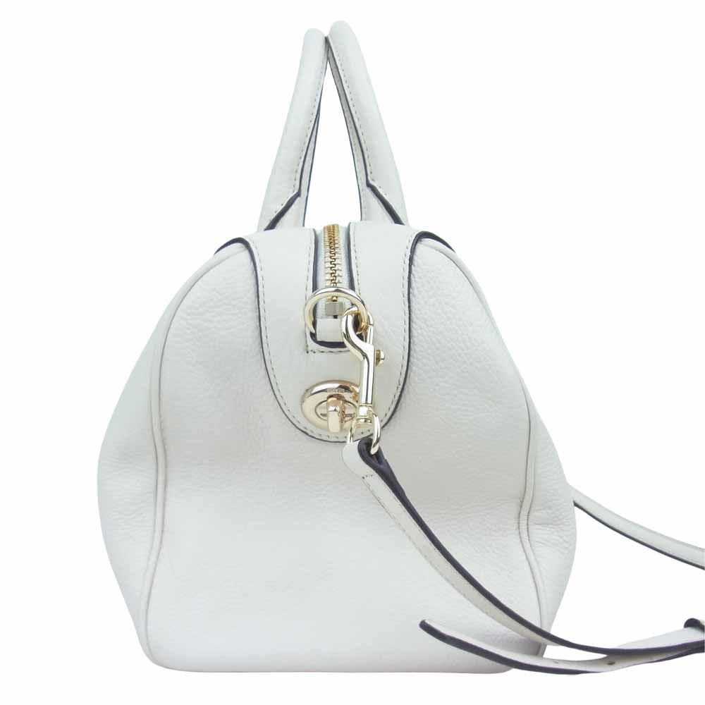 COACH コーチ 2WAY ショルダー ハンド バッグ ホワイト系【中古】