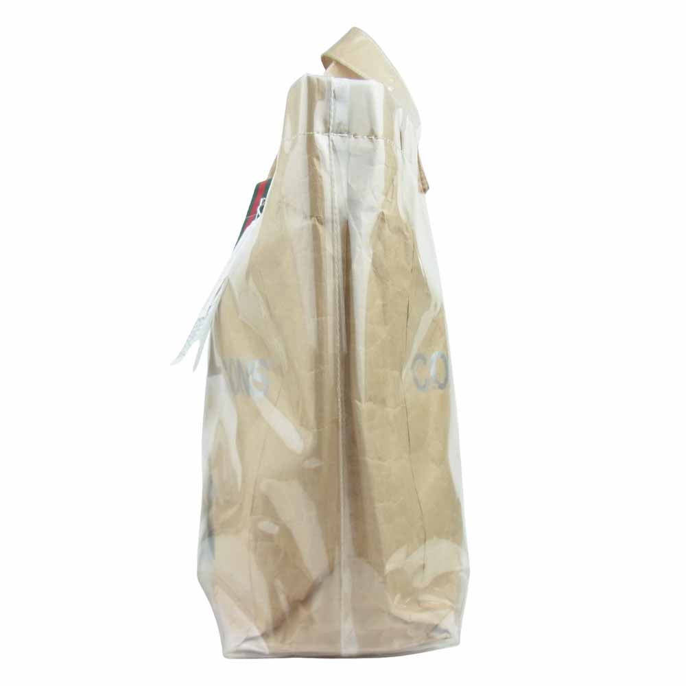 GUCCI グッチ 18AW ×COMME des GARCONS コムデギャルソン HAPPY HOLIDAYS 限定 シャリー ライン ビニール トート バック【美品】【中古】