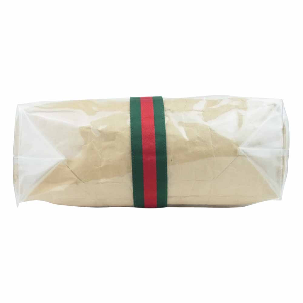 GUCCI グッチ 18AW ×COMME des GARCONS コムデギャルソン HAPPY HOLIDAYS 限定 シャリー ライン ビニール トート バック【美品】【中古】