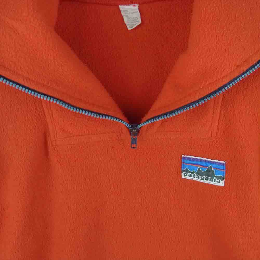 patagonia パタゴニア 70s後半 白タグ ハーフジップ フリース ジャケット オレンジ系【中古】