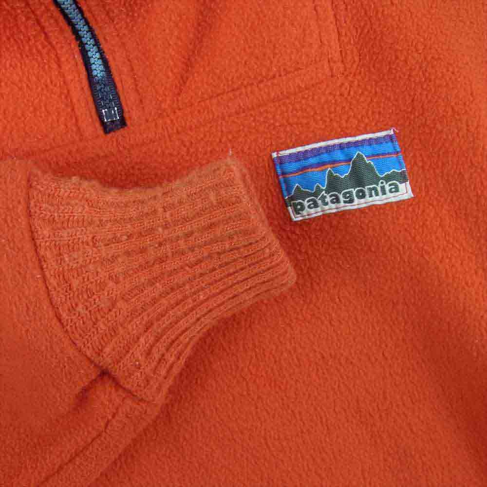 patagonia パタゴニア 70s後半 白タグ ハーフジップ フリース ジャケット オレンジ系【中古】