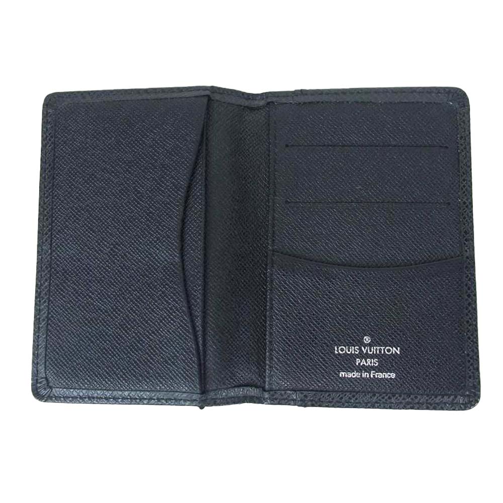 LOUIS VUITTON ルイ・ヴィトン M32655  タイガ オーガナイザー ドゥ ポッシュ カードケース 名刺入れ ブラック系【中古】