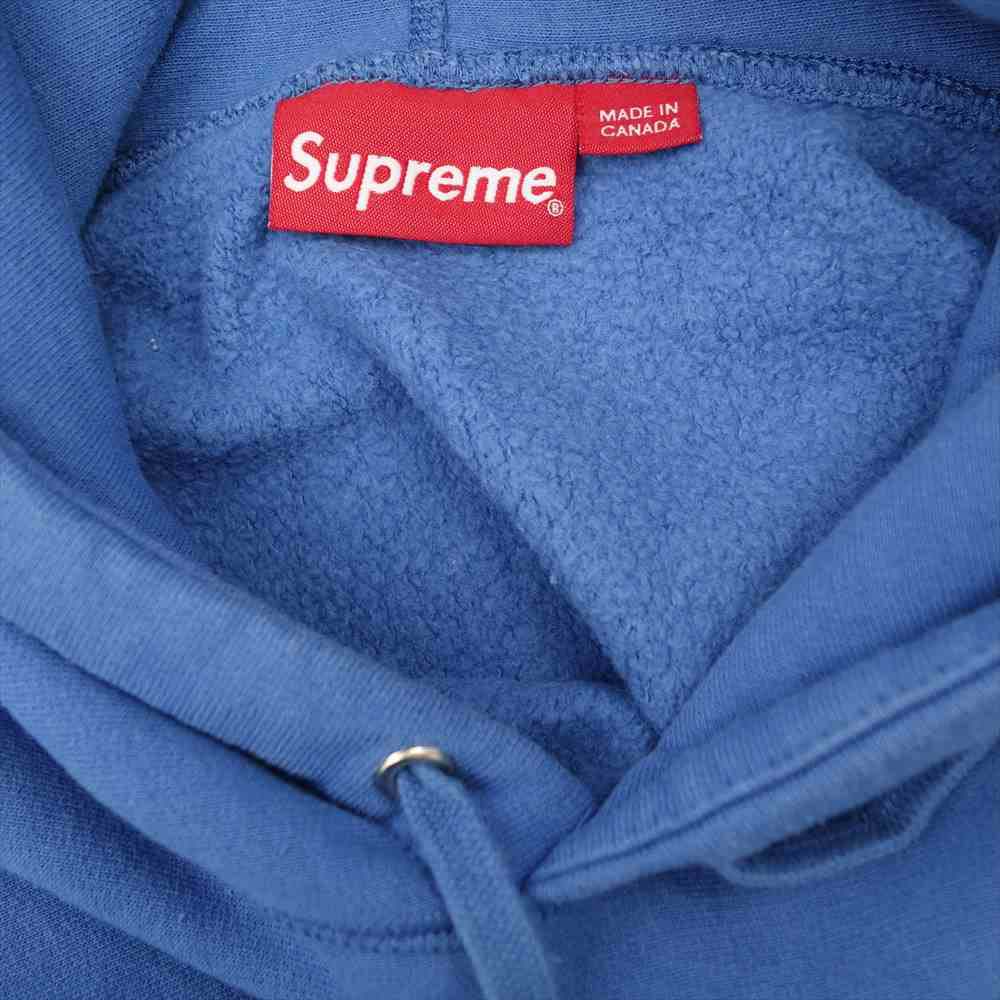 Supreme シュプリーム 17SS Sleeve Patch Hooded Sweatshirt プルオーバー ブルー系 L【中古】