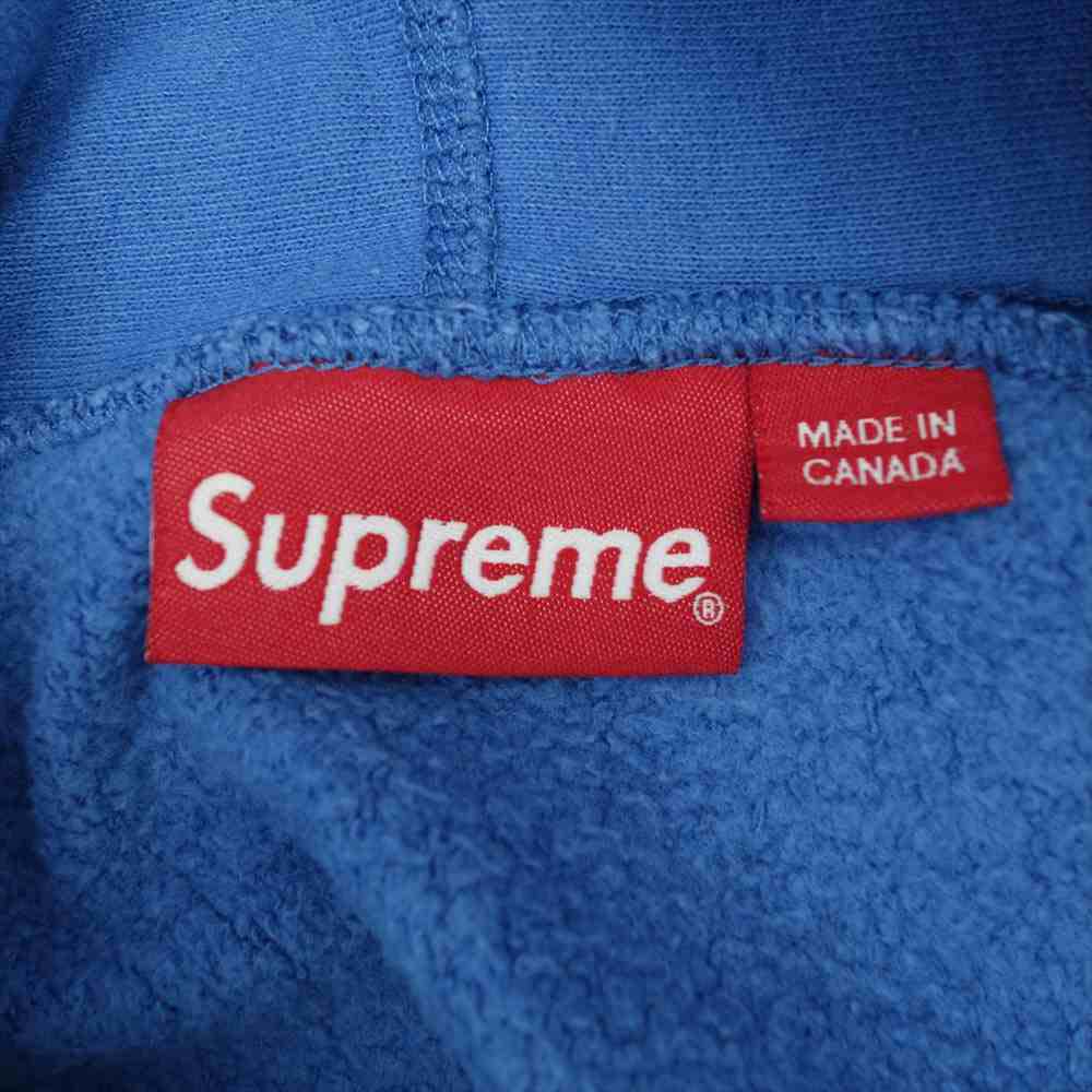 Supreme シュプリーム 17SS Sleeve Patch Hooded Sweatshirt プルオーバー ブルー系 L【中古】