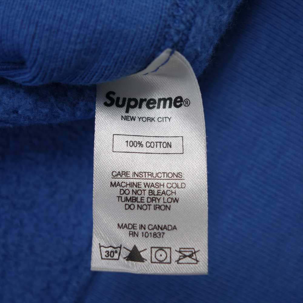 Supreme シュプリーム 17SS Sleeve Patch Hooded Sweatshirt プルオーバー ブルー系 L【中古】