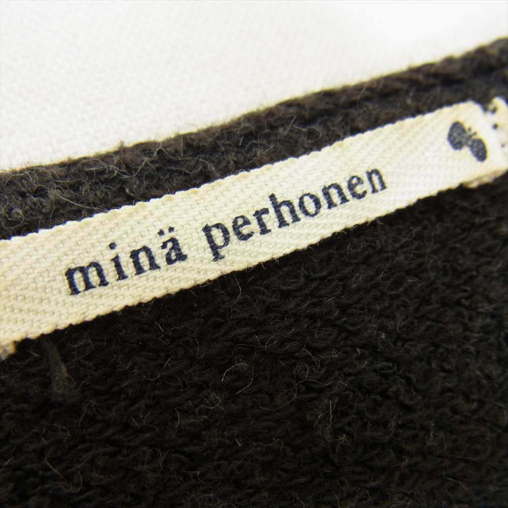 mina perhonen ミナペルホネン ia8352 hare ウサギメタルパーツ カットソー ダークグレー系【中古】