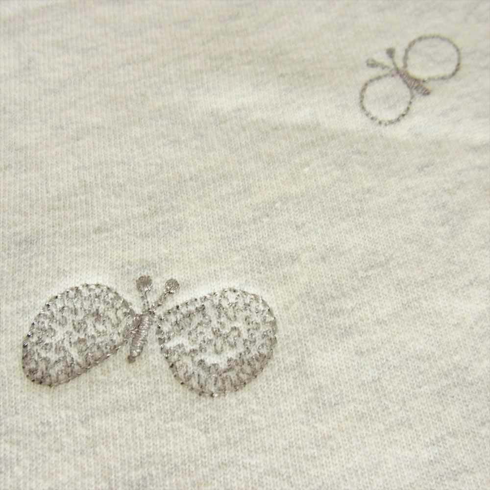 mina perhonen ミナペルホネン choucho 刺繍 リバーシブルマフラー ホワイト系【中古】