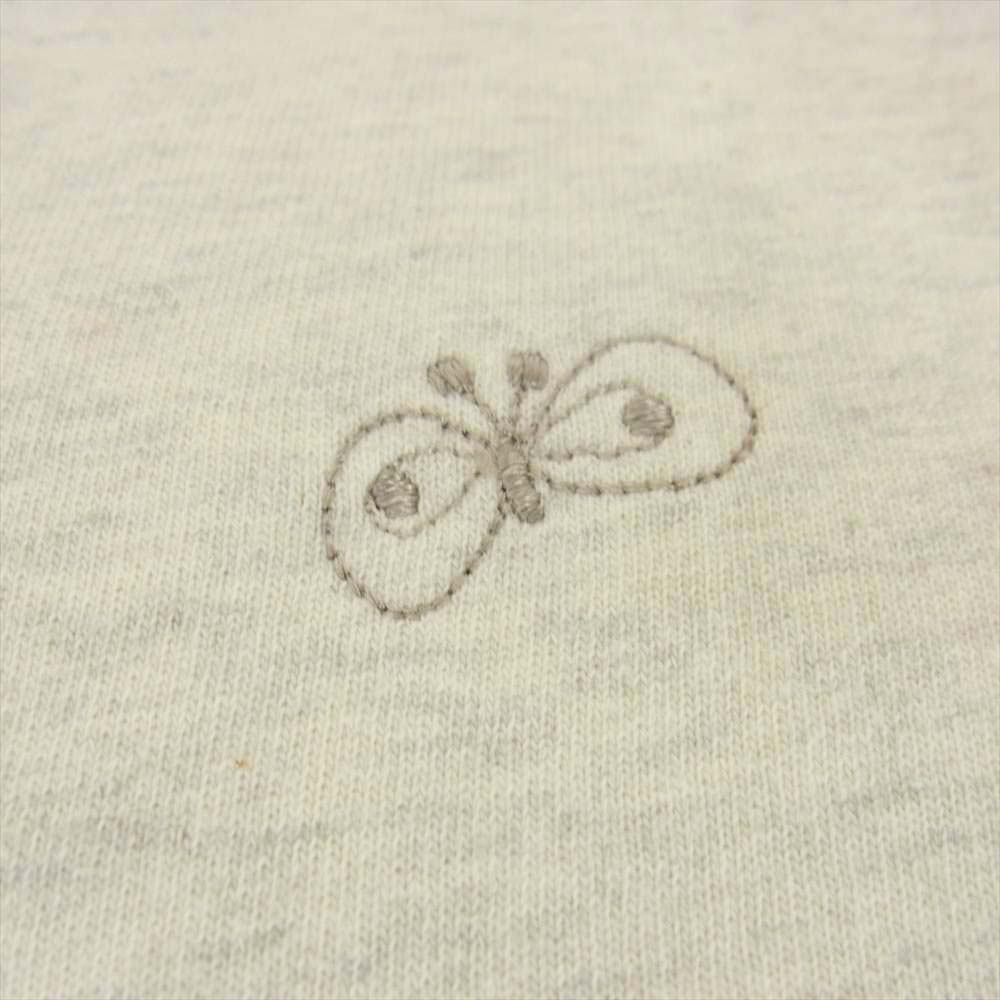 mina perhonen ミナペルホネン choucho 刺繍 リバーシブルマフラー ホワイト系【中古】