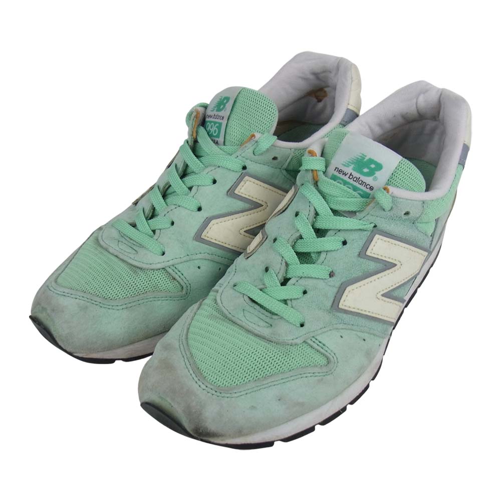 NEW BALANCE ニューバランス M996CPS USA製 ローカット スニーカー ライトグリーン系 US7 UK6.5 EUR40【中古】