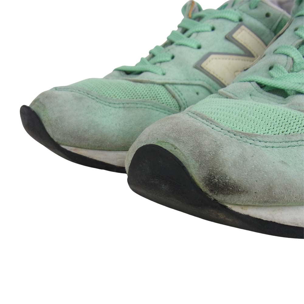 NEW BALANCE ニューバランス M996CPS USA製 ローカット スニーカー ライトグリーン系 US7 UK6.5 EUR40【中古】