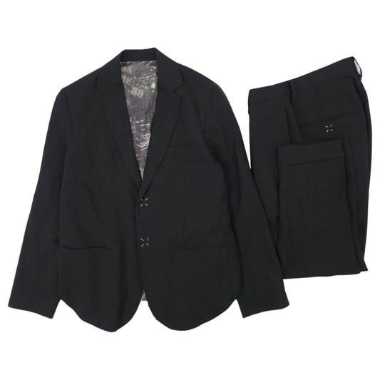 whiz ウィズ WZ-SS-13-J-02 LIMITED デザインステッチ ジャケット パンツ セットアップ  ブラック系 M【中古】