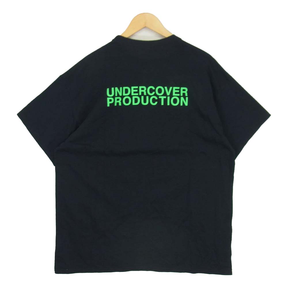 UNDERCOVER アンダーカバー 20AW UCZ9801 ZINE SN Fluorescence プリント 半袖 Tシャツ ブラック系 XL【美品】【中古】