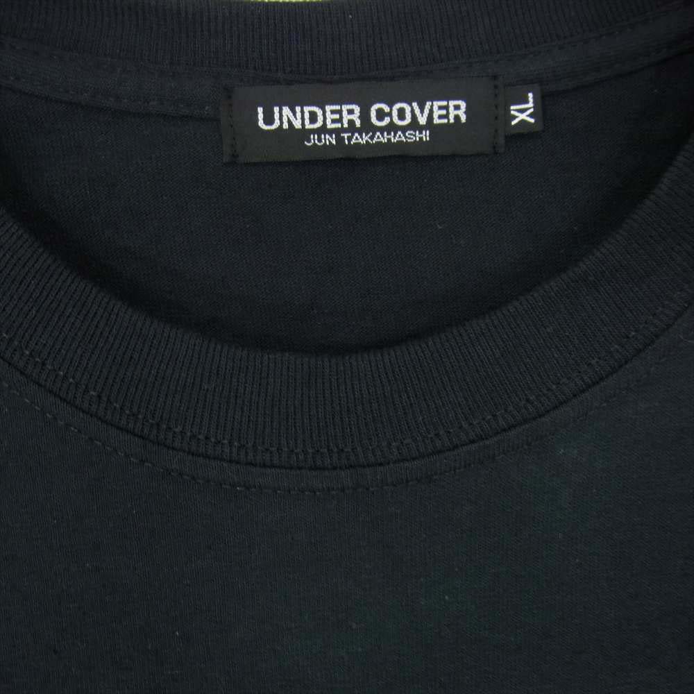 UNDERCOVER アンダーカバー 20AW UCZ9801 ZINE SN Fluorescence プリント 半袖 Tシャツ ブラック系 XL【美品】【中古】