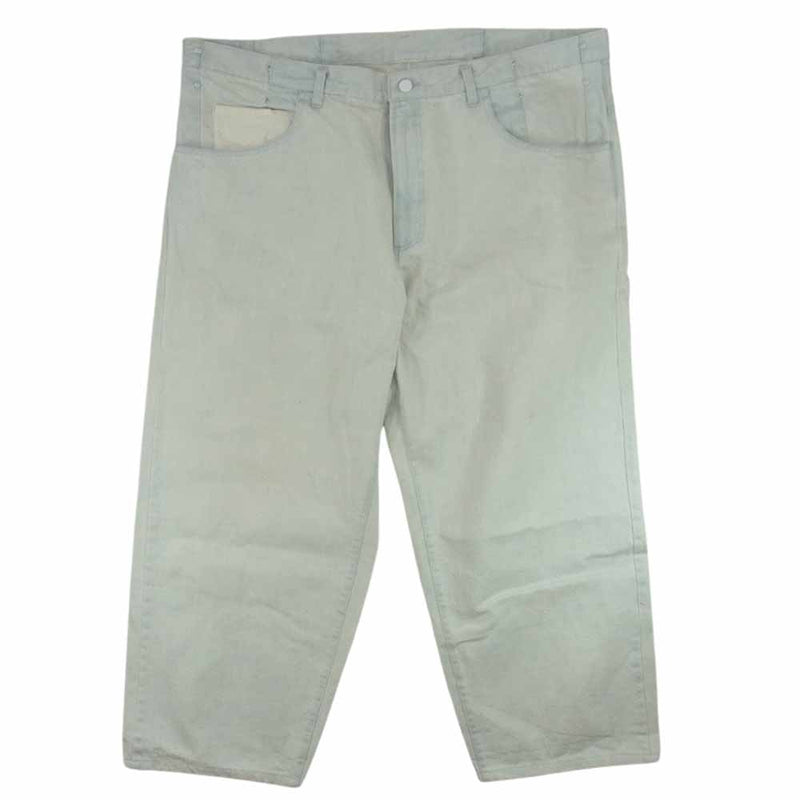 シュタイン 20SS ST150 EX WIDE HOOKED DENIM JEANS 5ポケット ホック ワイド デニムパンツ ライトブルー系 M【中古】