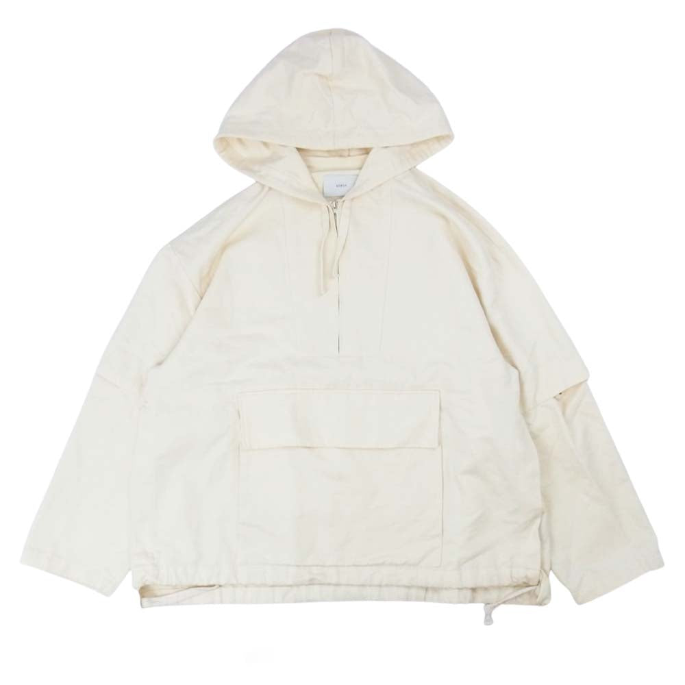シュタイン 20SS ST129 OVERSIZED DIVIDE SLEEVE ANORAK オーバーサイズ アノラック パーカー オフホワイト系 M【中古】