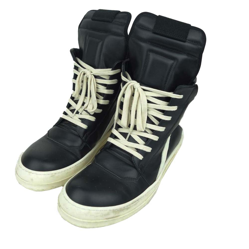 Rick Owens リックオウエンス RU20F3894 LPO GEOBASKET ジオバスケット ハイカット スニーカー ブラック系 43【中古】