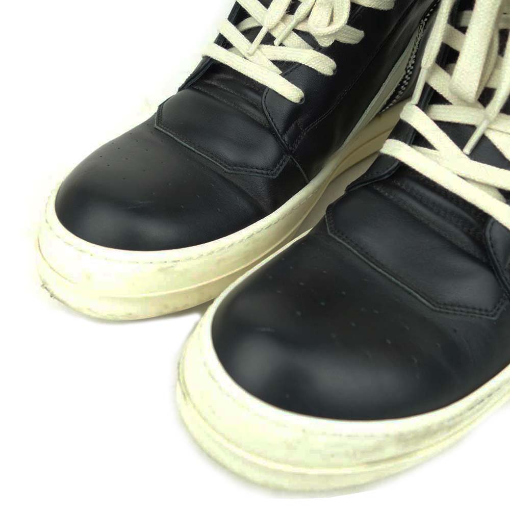 Rick Owens リックオウエンス RU20F3894 LPO GEOBASKET ジオバスケット ハイカット スニーカー ブラック系 43【中古】