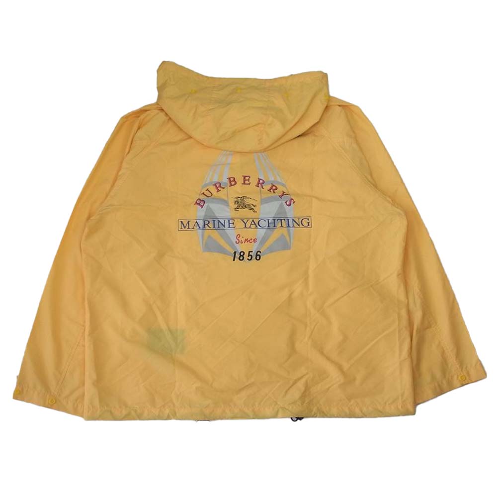 BURBERRY バーバリー MARINE YACHTING パッカブル ナイロン パーカー イエロー系 L【中古】