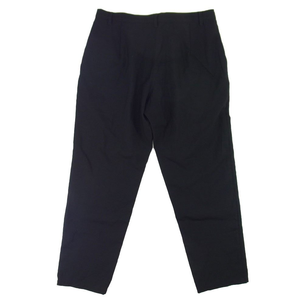 Yohji Yamamoto ヨウジヤマモト FC-P10-119 ファム ウールトロピカル テーパードパンツ ブラック系 2【中古】