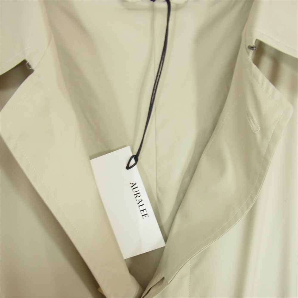 AURALEE オーラリー 20SS A20SC01LP SUPEER LIGHT POLYESTER SOUTIEN COLLAR COAT スーパー ステンカラー コート ベージュ系 5【極上美品】【中古】