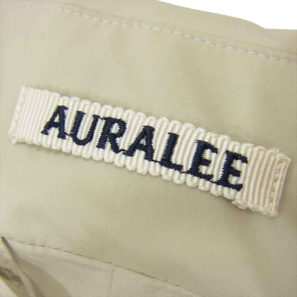 AURALEE オーラリー 20SS A20SC01LP SUPEER LIGHT POLYESTER SOUTIEN COLLAR COAT スーパー ステンカラー コート ベージュ系 5【極上美品】【中古】