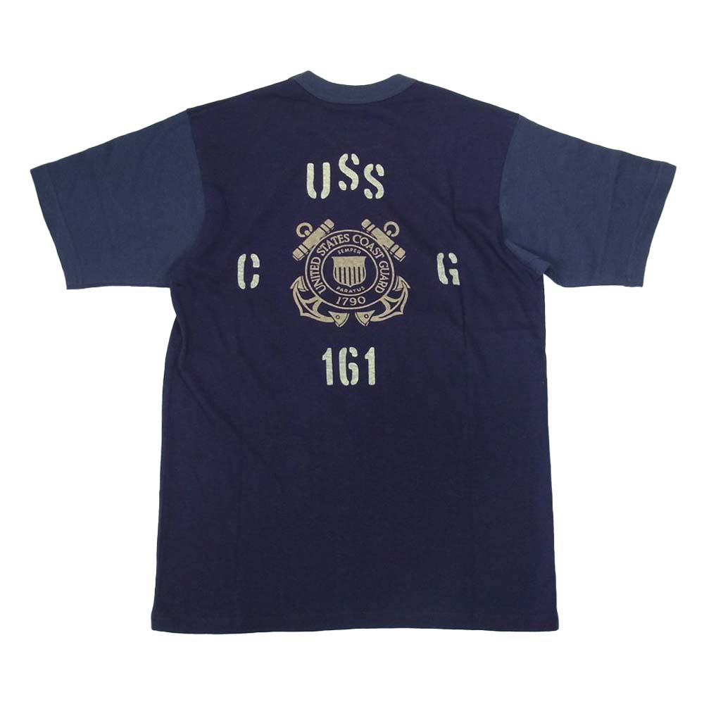 FREEWHEELERS フリーホイーラーズ POWER WEAR USCG Tシャツ パープル系 S【極上美品】【中古】