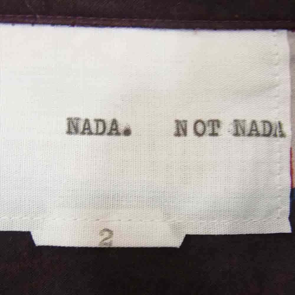 NADA. ナダ 15SS ND S-01 グラフィック プリント ラウンドカラー 長袖 シャツ マルチカラー系 2【中古】