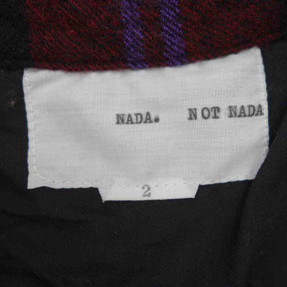 NADA. ナダ パッチワーク ウール 長袖 シャツ マルチカラー系 2【中古】