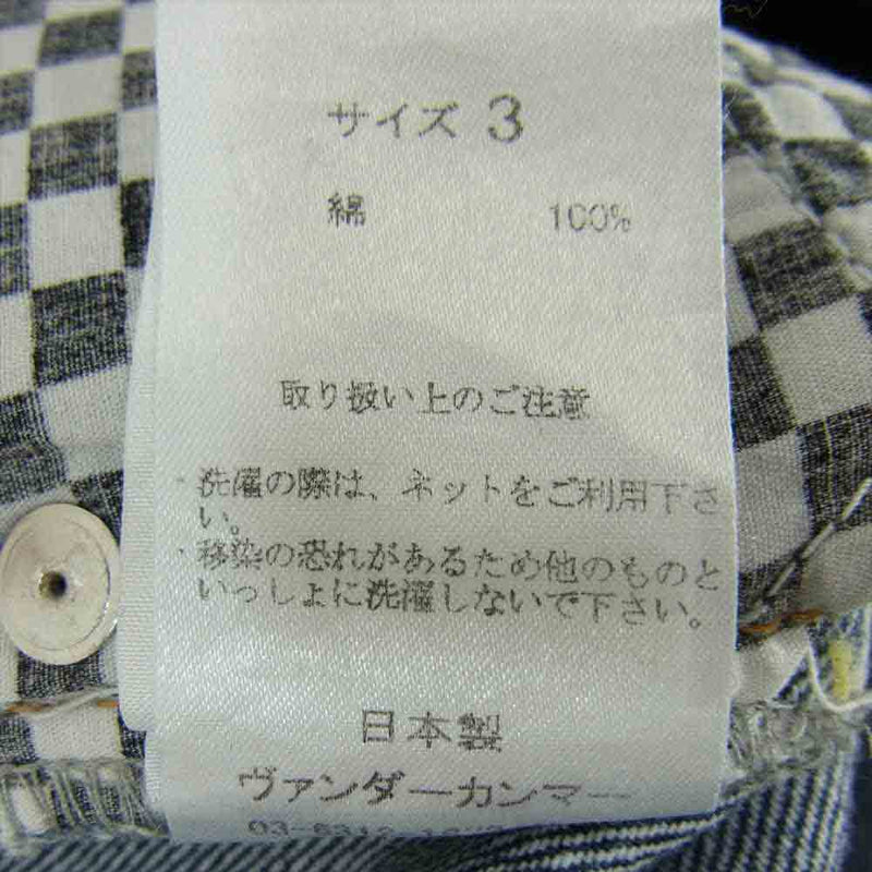 NADA. ナダ 太極 イナズマ 刺繍 5ポケット デニム パンツ インディゴブルー系 3【中古】