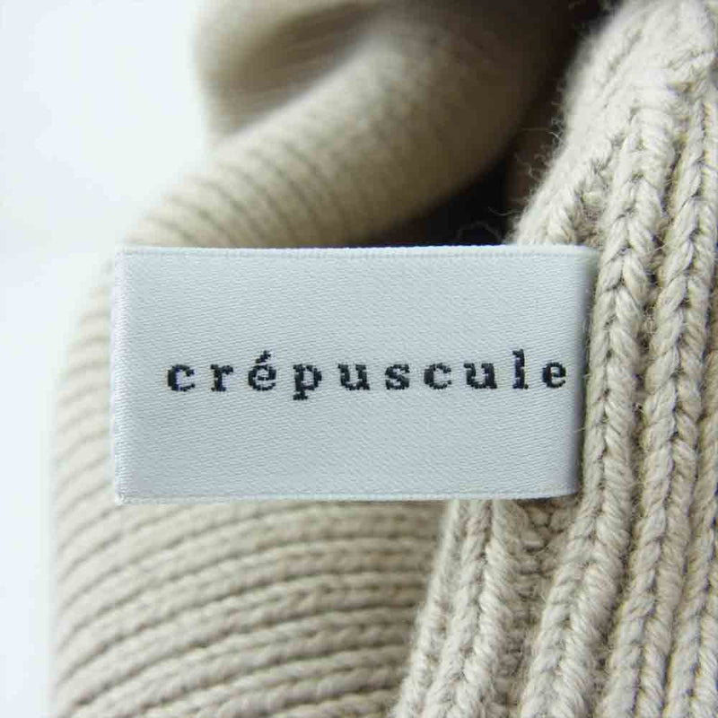 crepuscule クレプスキュール knit cap ニット帽 ニットキャップ ベージュ系【中古】