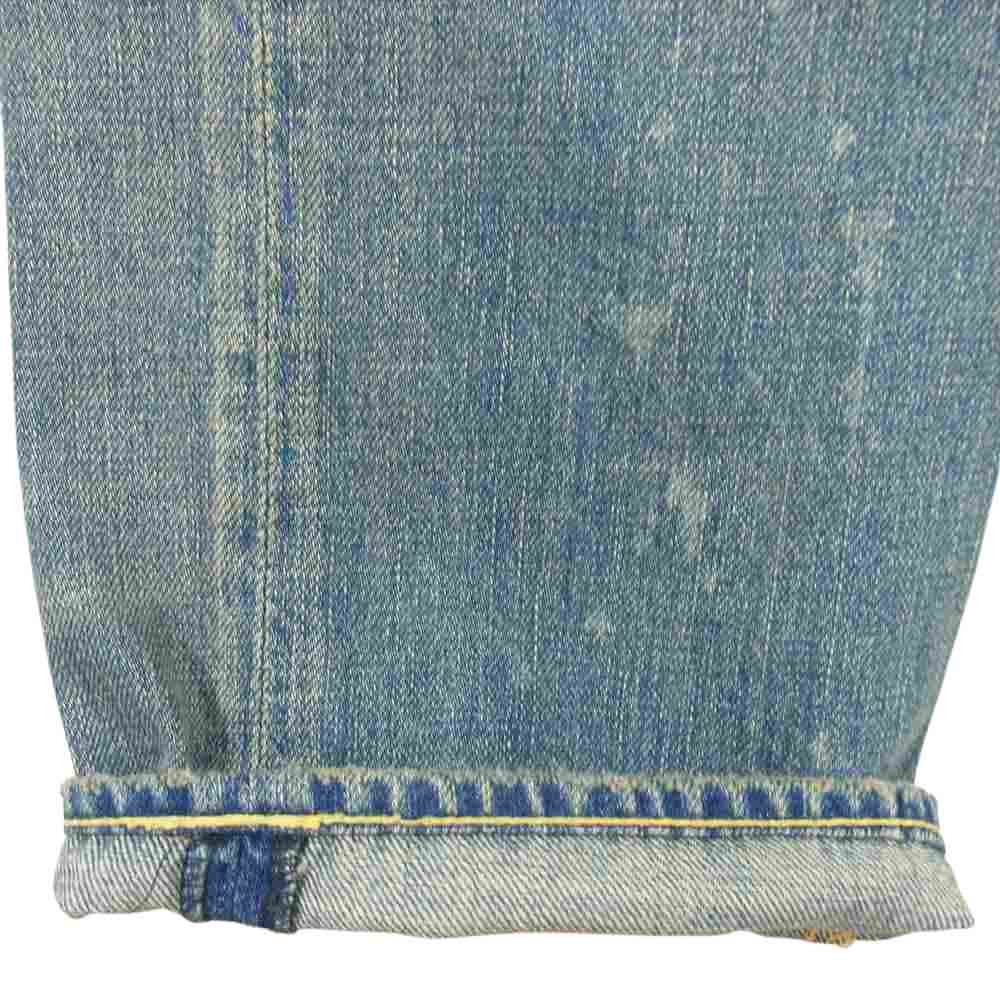 NADA. ナダ パッチワーク ダメージ リペア加工 デニム ライトブルー系 1【中古】