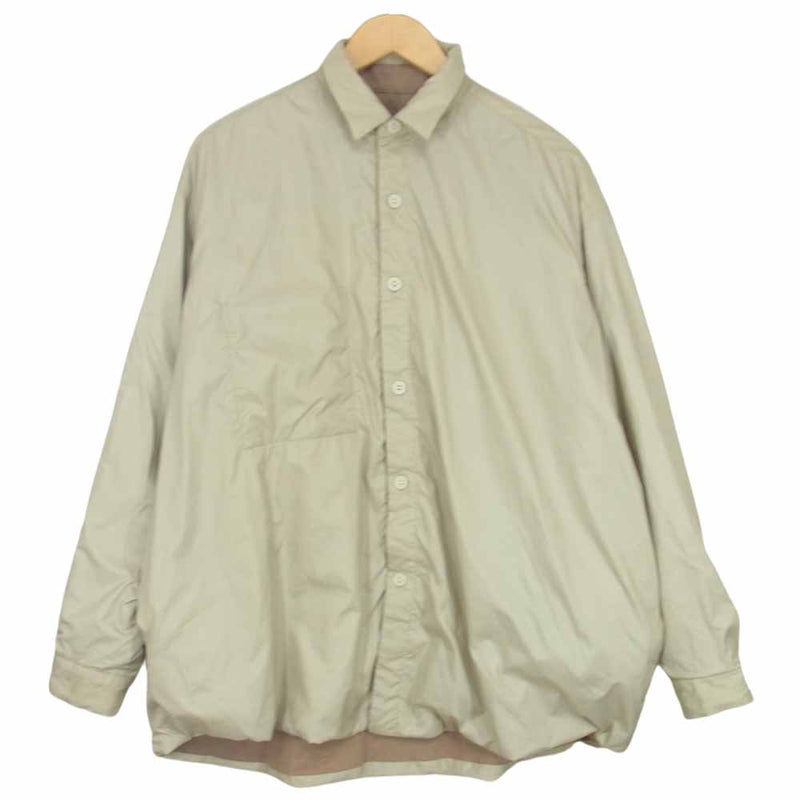 ヨーク 20AW YK20AW0154SH REVERSIBLE COACH SHIRTS リバーシブル コーチ シャツ ベージュ系 3【中古】