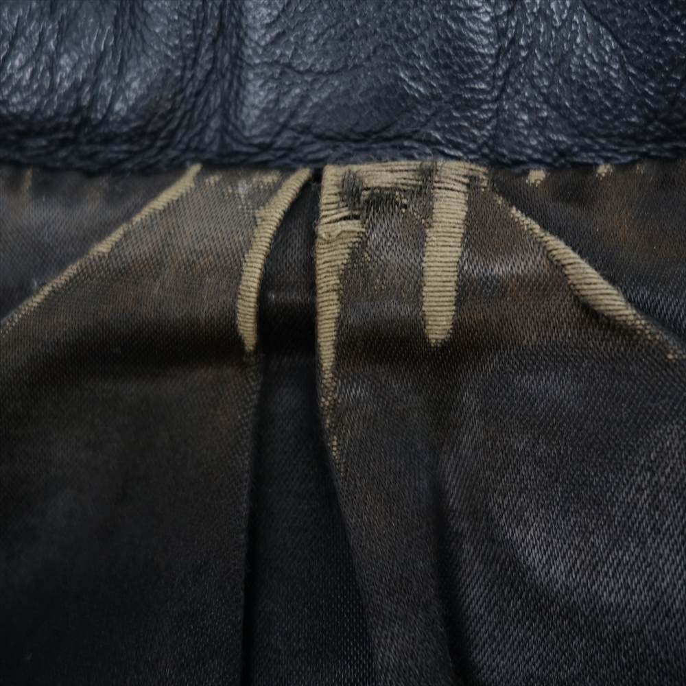 LANGLITZ LEATHERS ラングリッツレザーズ 02年製 CASCADE キャスケード ゴートスキン ダブル ライダース ブラック系【中古】