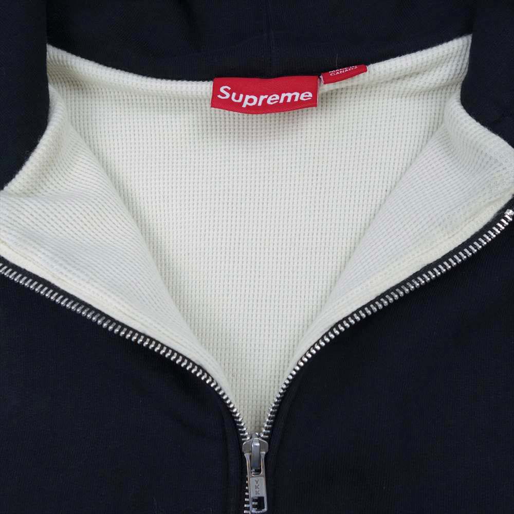Supreme シュプリーム 11AW フードロゴ 裏地サーマル ジップ パーカー ブラック系 XL【中古】