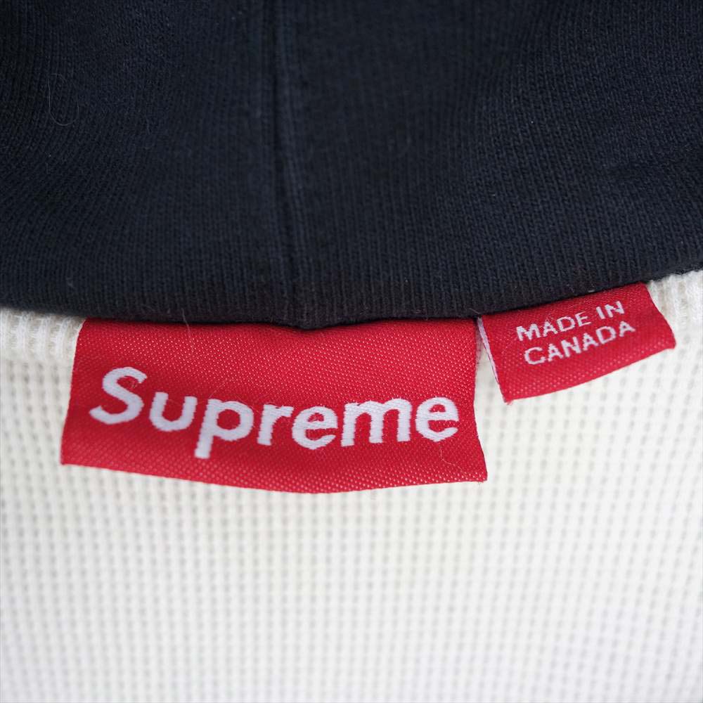 Supreme シュプリーム 11AW フードロゴ 裏地サーマル ジップ パーカー ブラック系 XL【中古】